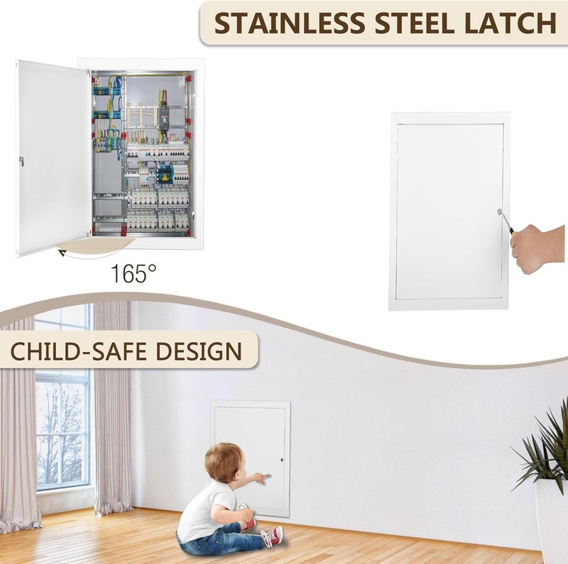 Fancat Thicken 1mm 14 x 24 Access Panel for Drywall,Attic Door, Ceiling Access Panel for Drywall,14 x 24 Metal Access Panels are Thickened to 1mm to Solve The Problem of Fragile Panels(Screwdriver Latch) - Image 5